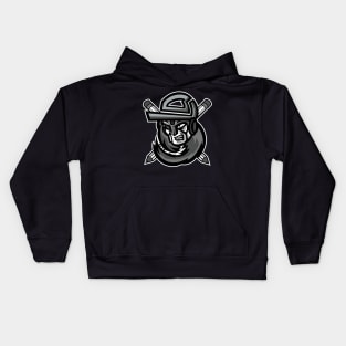 Silver & Black Robot Kids Hoodie